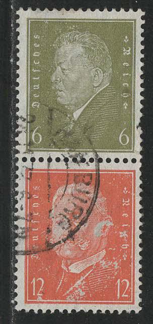 Germany Scott # 369, 373, used, se-tenant, Mi# S46