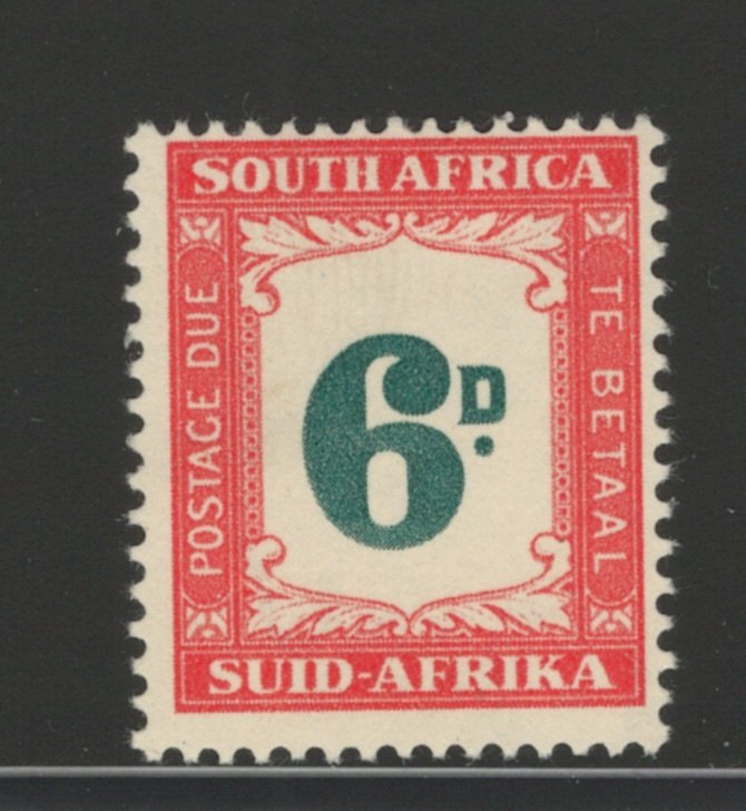 South Africa 1952 Postage Due 6p Scott # J44 MNH