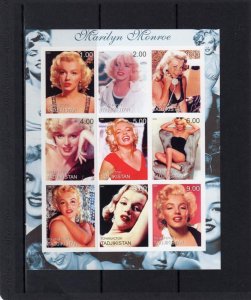 Kyrgyzstan 2000 MARILYN MONROE Sheet Imperforated Mint (NH)