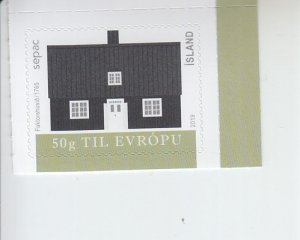 2019 Iceland SEPAC Old Residential Houses  (Scott NA) MNH