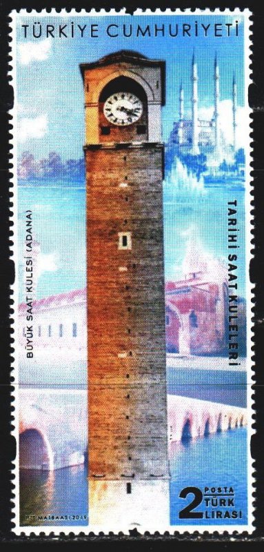 Turkey. 2019. 4486. Clock tower. MNH.