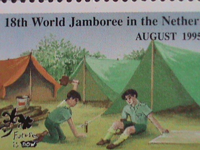 ​MALDIVES-1995-SC#2081-18TH ANNIV:-WORLD SCOUT JAMBOREE-NETHERLANDS MNH SET