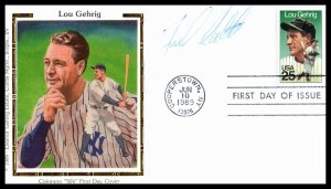 1989 Lou Gehrig The Iron Horse Sc 2417 Colorano FDC signed Fred Rath (1R