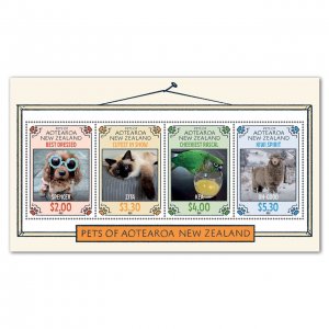 New Zealand 2023 Pets of Aotearoa New Zealand Mint MNH Miniature Sheet