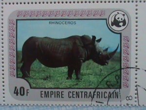 CENTRAL AFRICAN STAMP:1978- SC#323-8- ENDANGER ANIMALS-WWF- BLOCK OF 4 SETS