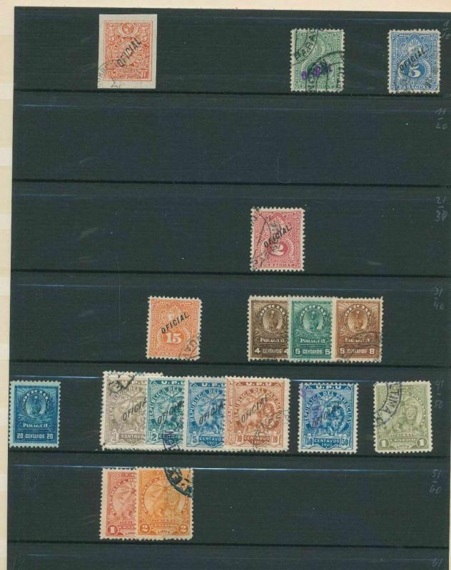 PARAGUAY OLD/Mid M&U Collection Appx 100 Items (Au14216