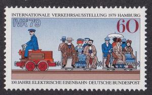 Germany # 1294, First Electric Train, NH, 1/2 Cat.