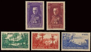 Scott #B19-23 Gardens and Prince Louis MNH