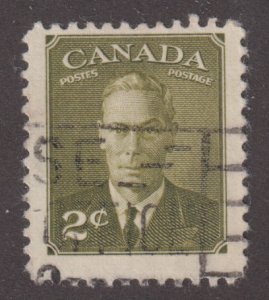 Canada 305 King George VI with Postes-Postage 2¢ 1951