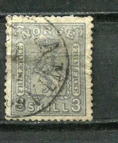 Norway 1868 Sc 13 Mi 13 Used Cv $160   6827