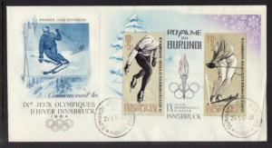 Burundi Olympics 1964 U/A FDC 