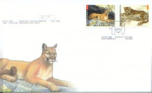 Wild Cats, Canada FDC, 2005,  (CAFDC2122-3)