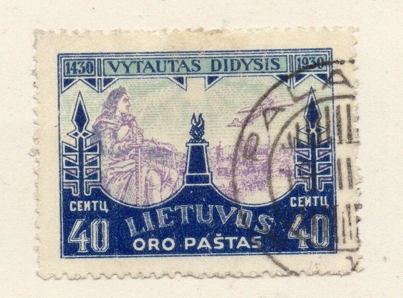 LITHUANIA 1930 Early Issue Fine Used 40c. NW-07308 