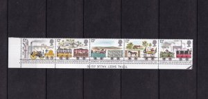 SA28a Great Britain 1980 Liverpool and Manchester Railway 150th Anniv mint strip