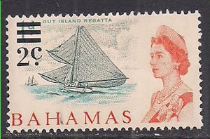 Bahamas 1966 QE2 2c Boat SG 274 MH ( F312 )