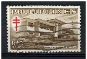 Philippines 1961- Scott  B17 used - 6+5c, Roxas Memorial 