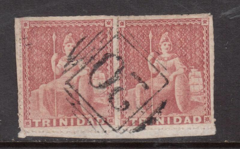 Trinidad #22 Very Fine Used Fresh Pair With 20 Cancel San Fernando