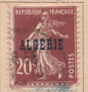 FRENCH COLONY ALGERIA 1924-25 20c Used Stamp A29P25F33132-