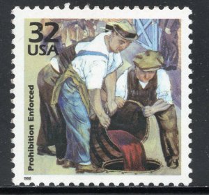 3184c * PROHIBITION ENFORCED * U.S. Postage Stamp MNH