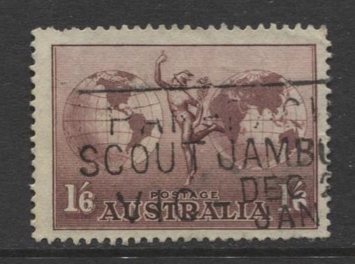 Australia - Scott C4 - Mercury & Hemispheres -1934 - Fine Used - 1/6p Stamp