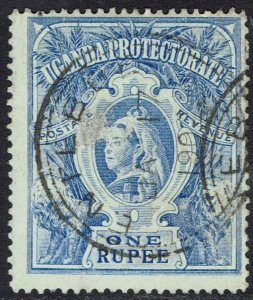 UGANDA 1898 QV LIONS 1R USED