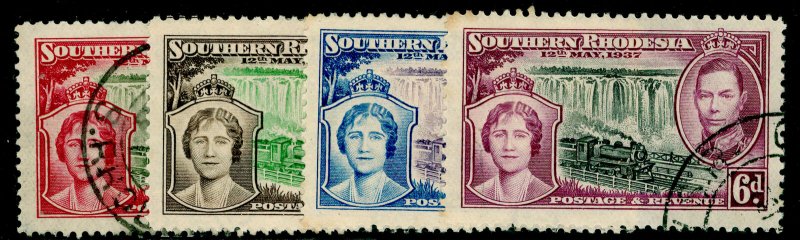 SOUTHERN RHODESIA SG36-39, COMPLETE SET, FINE USED. Cat £15.