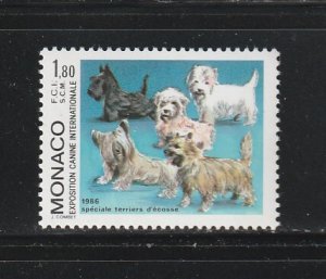 Monaco 1539 Set MNH Dogs