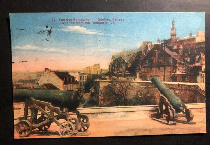 1930 Quebec Canada Picture Postcard Cover to Payne OH USA the Remparts