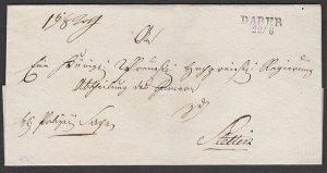 POLAND c1840 cover - folded wrapper ex DABERA to Steetin....................T758