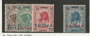 Eritrea - Italy, Postage Stamp, #81-83, 85 Mint Hinged, Lion, 1924, JFZ