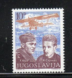 YUGOSLAVIA #1737  1985  AIR FORCE DAY  MINT VF NH O.G