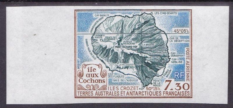 French Southern & Antarctic Territories 1990 View Cochons Islands  IMPERF  VF/NH