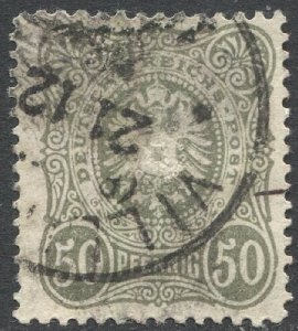 Germany 1880 Sc 42  50pf Used F-VF  light cancel