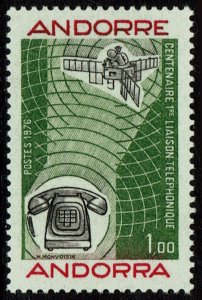 Andorra French #245  MNH - Telephone Satellite (1976)