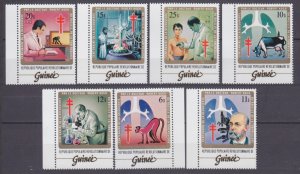 1983 Guinea 947-953 100 years of Tubercle bacillus / Robert Koch 24,00 €