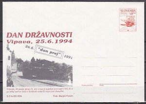 Slovenia, 1994 issue.  Independence cachet on a Postal Envelope. ^
