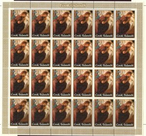 COOK IS. Sc#506-509 1979 Easter PaintingsSheets of 24 Complete Set OG Mint NH