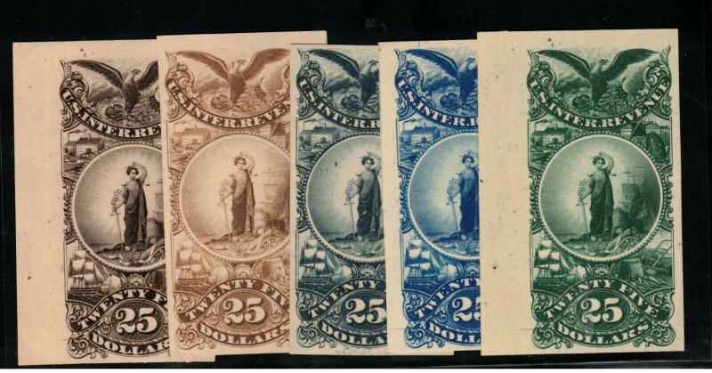 USA Turner #78-A Extra Fine Plate Proofs Essay In Five Different Colors