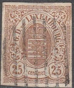Luxembourg #9 F-VF Used CV $350.00 (C3403)