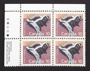 Canada 1160 Plate Block UL VF MNH