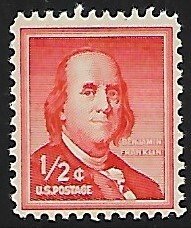 United States # 1030 - Benjamin Franklin - MNH