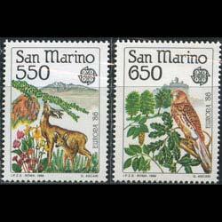 SAN MARINO 1986 - Scott# 1107-8 Europa-Fauna Set of 2 NH