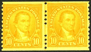 U.S. #603 MINT PAIR OG NH