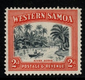 SAMOA SG182 1935 2d BLACK & ORANGE MTD MINT