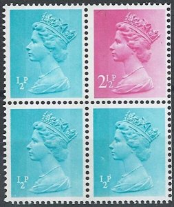 GB 1972 Machin ½p left band unmounted mint full perfs