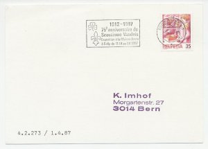 Card / Postmark Switzerland 1987 Scouting exhibition