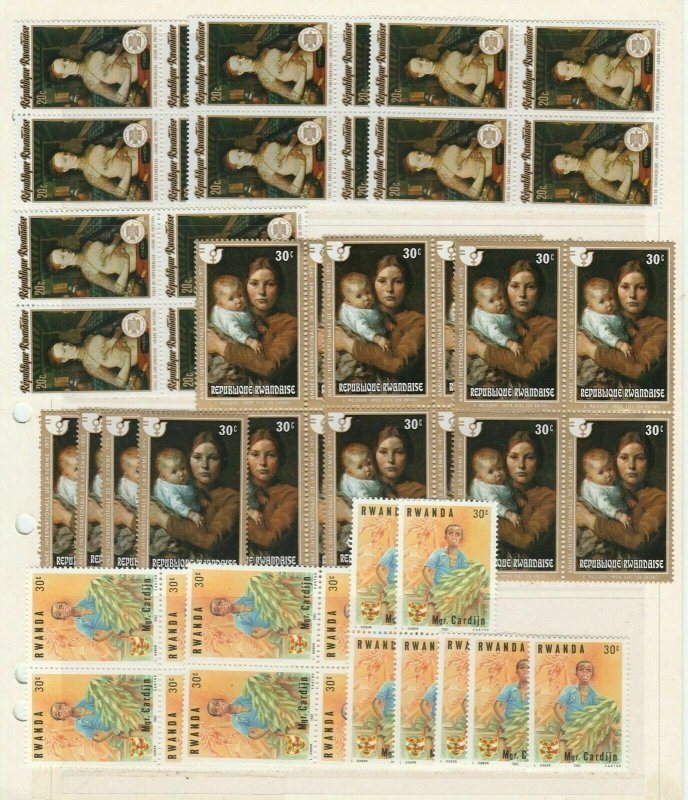 Rwanda Africa Motive Topical Stamps MNH** Lots Tematiche Lotto Raccolta 13790