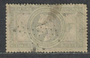 $France Sc#37 used, VF, Key value, Cv. $750