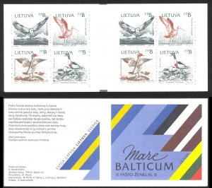 Lithuania Sc# 430a MNH Booklet Lot/2 1992 15r Birds of the Baltic Shores