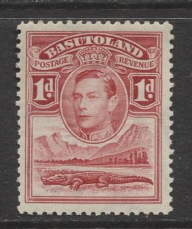 Basutoland - Scott 19 - KGVI-Definitive Issue -1938 - MVLH - Single 1d Stamp